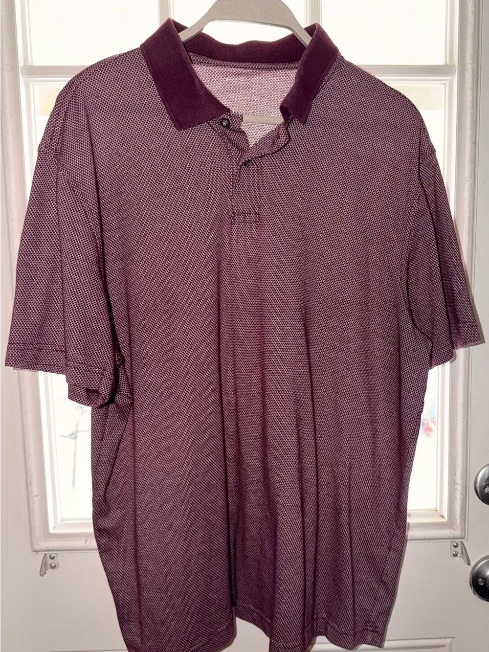 Van Heusen Flex Men's Classic Polo Shirt in Burgundy